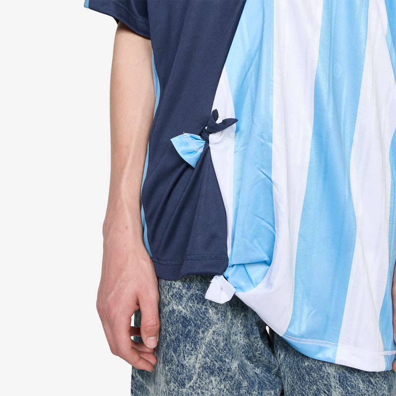 Collage Football Top Blue Tees