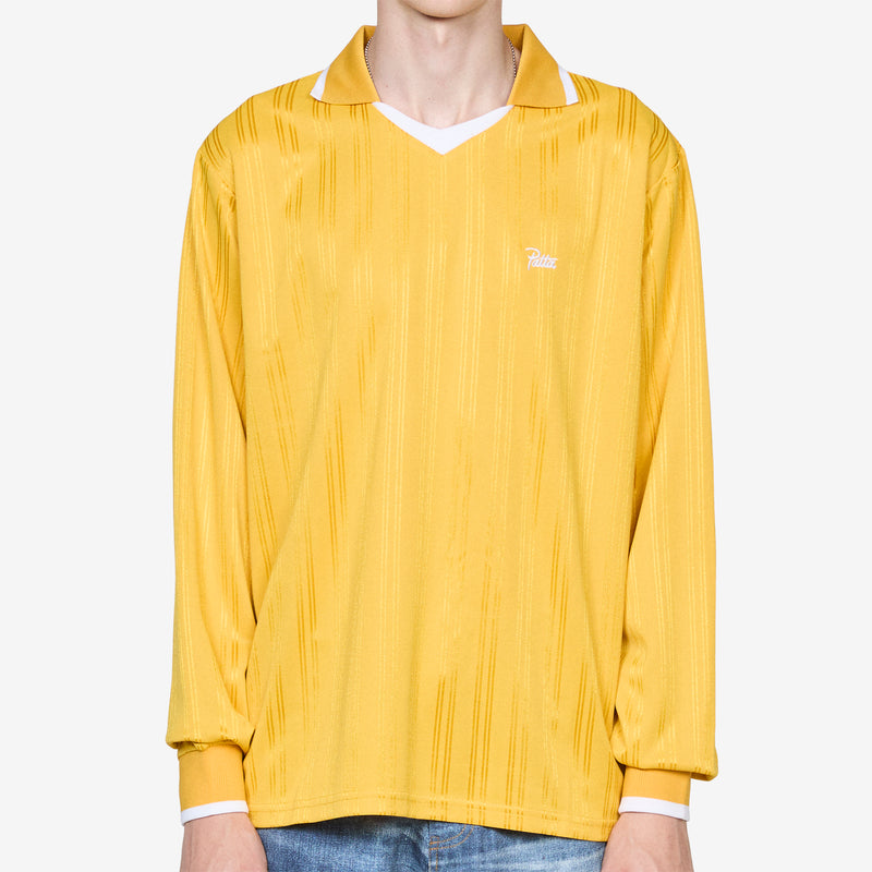 Jacquard Striped Longsleeve Jersey Golden Rod Tees