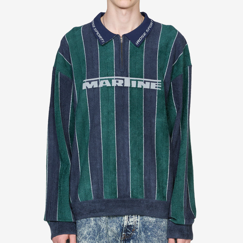 Sporty Logo Polo Green Jumpers