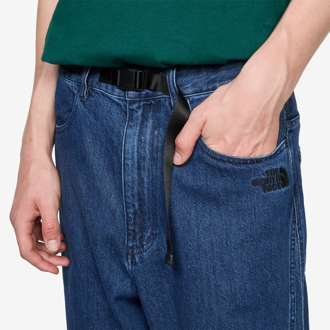 Triple Side Seam Denim Pants Estate Blue Pants