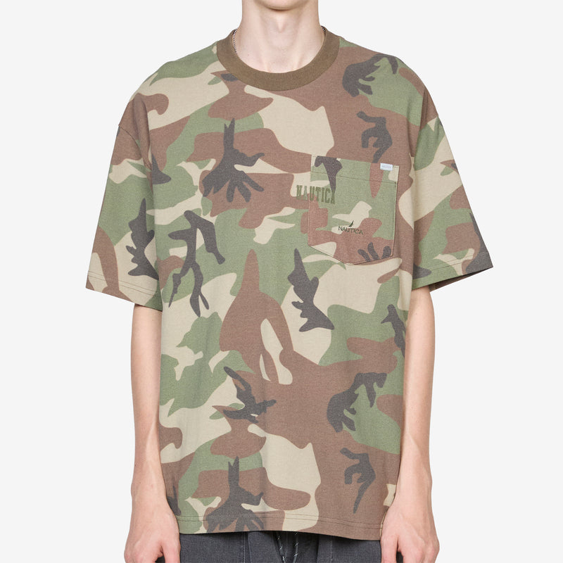 Camouflage Pocket T-Shirt Green Camo Tees