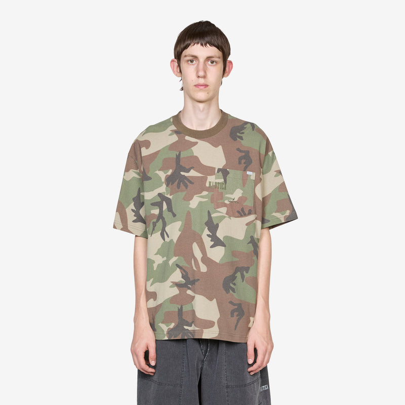 Camouflage Pocket T-Shirt Green Camo Tees