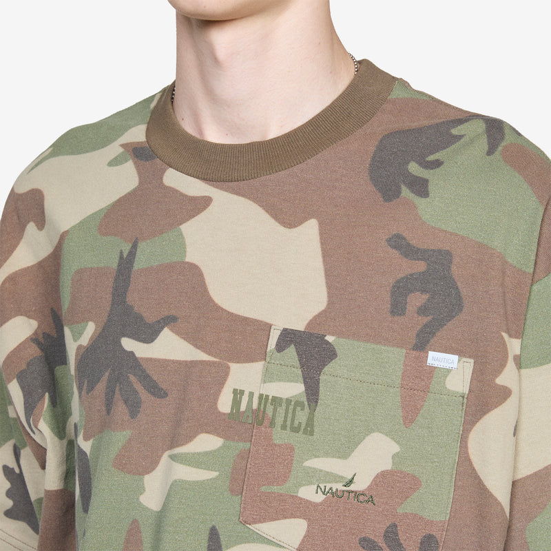 Camouflage Pocket T-Shirt Green Camo Tees