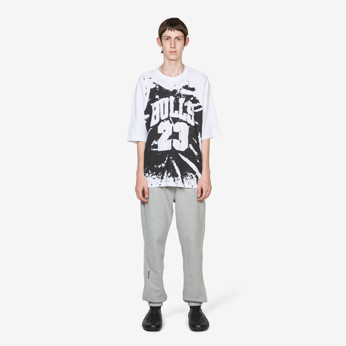 M J Jersey OS T-Shirt White | Black Tees