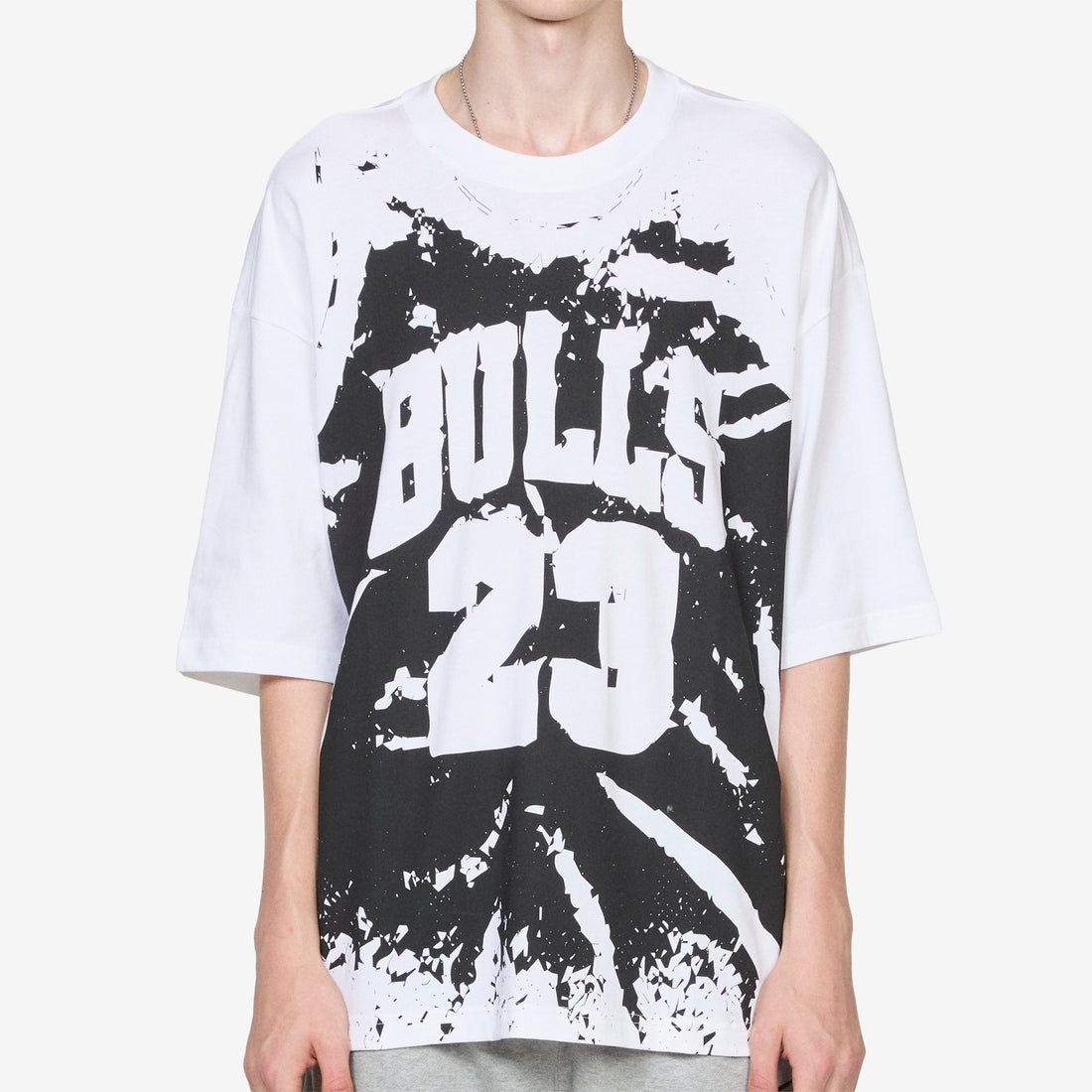 M J Jersey OS T-Shirt White | Black Tees