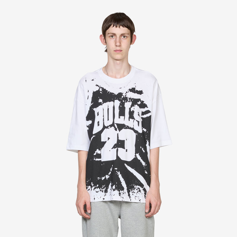 M J Jersey OS T-Shirt White | Black Tees