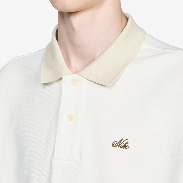 Nike Life Short Sleeve Heavyweight Polo Sail | Light Khaki | Medium Olive Tees