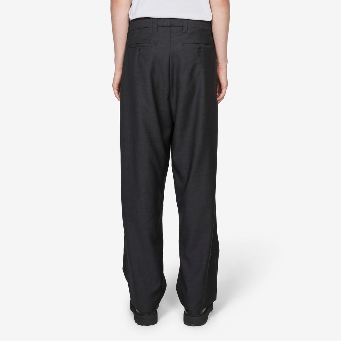 Classic Trousers Dark Grey Grain Pants