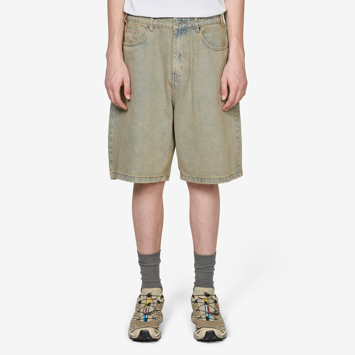 Garage Denim Shorts Sunfade Blue Front