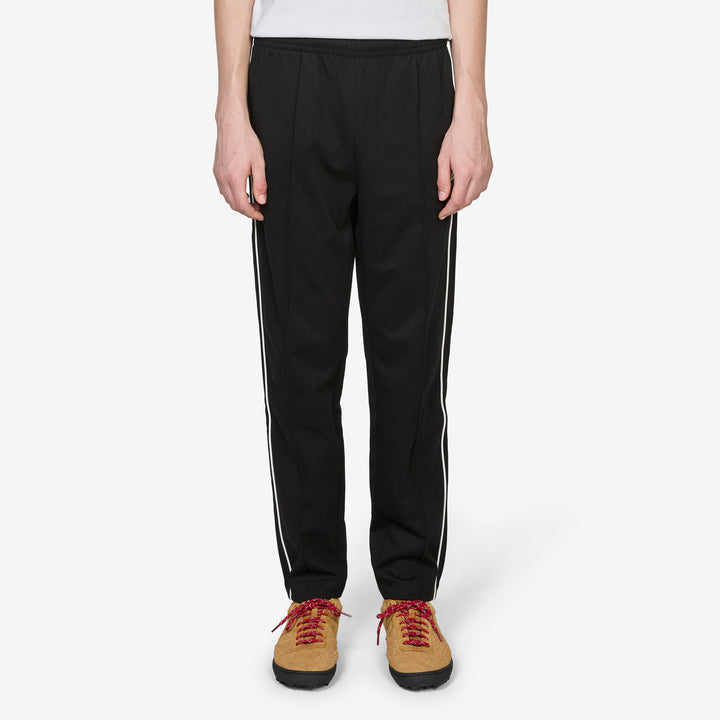 Essentials Pique Interblock Track Pant Black Front