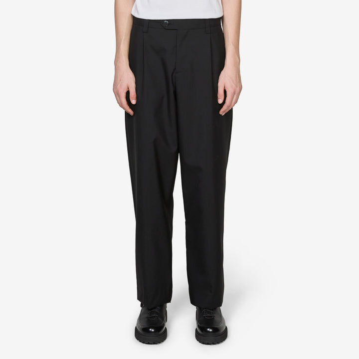 Service Trousers Black Tropical Wool Front