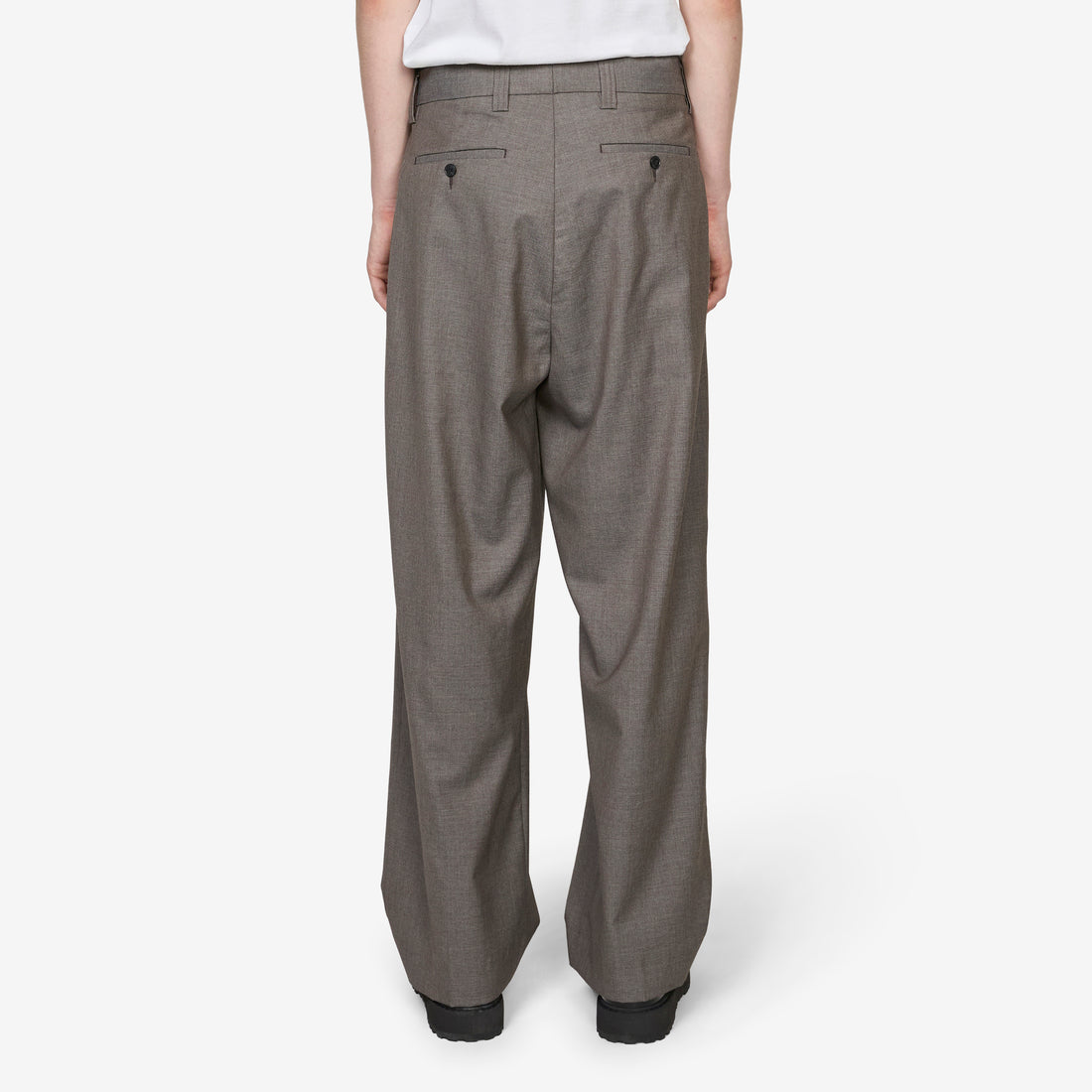 Classic Trousers Light Taupe Wool Pants