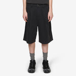Pleated Shorts Washed Black