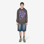 Drill Pullover Hood Washed Dark Grey