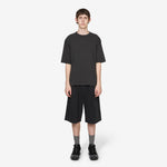 Pleated Shorts Washed Black