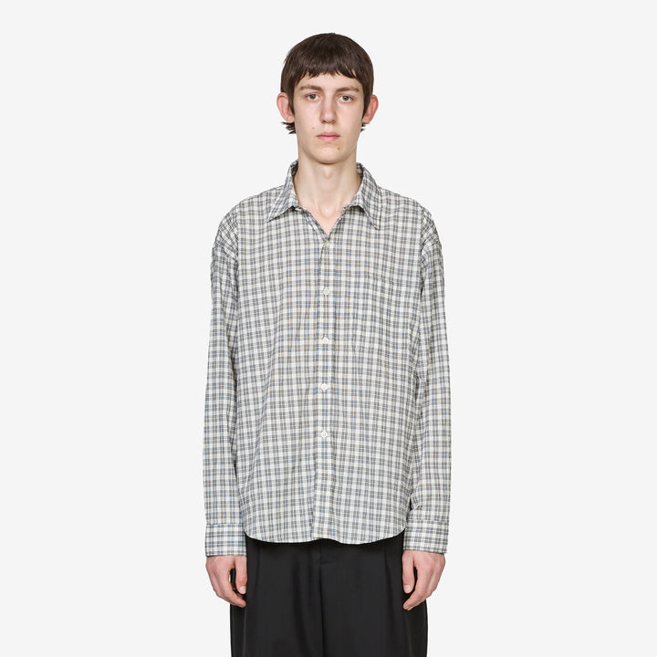 Executive Shirt Off White Check Front