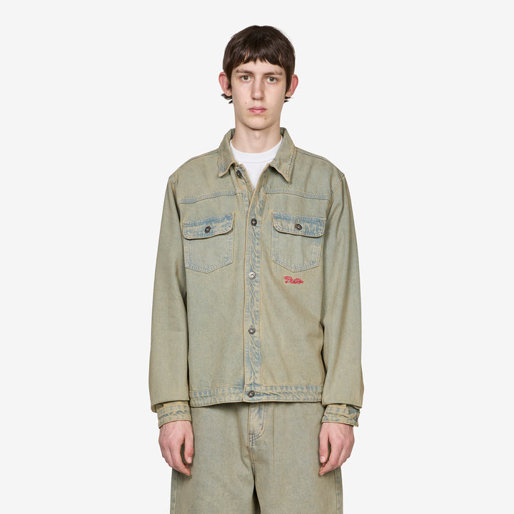 Garage Denim Jacket Sunfade Blue Front