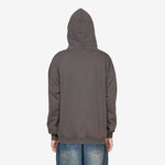 Drill Pullover Hood Washed Dark Grey