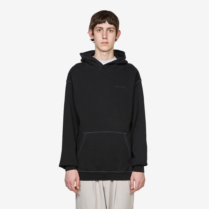 Inside Out Pullover Hood Washed Black Front