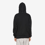 Inside Out Pullover Hood Washed Black