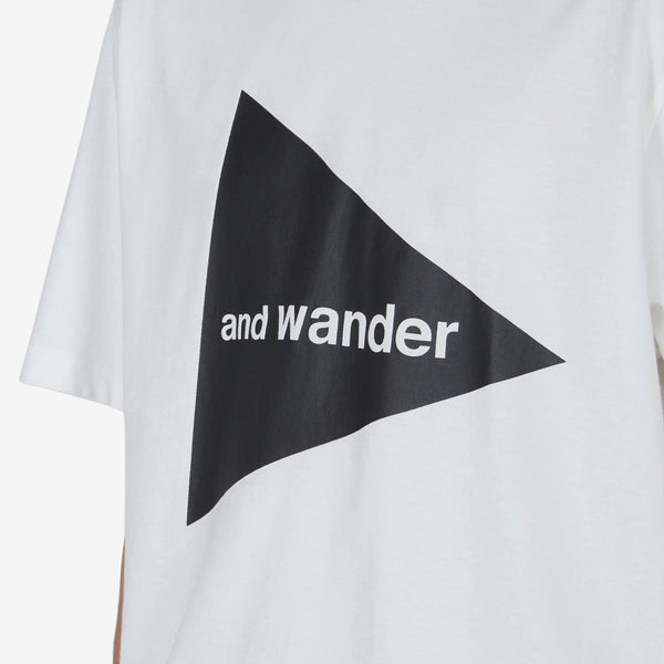 and wander Big Logo T-Shirt White