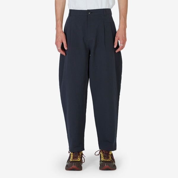 Pleated Wide Trousers Dark Incense