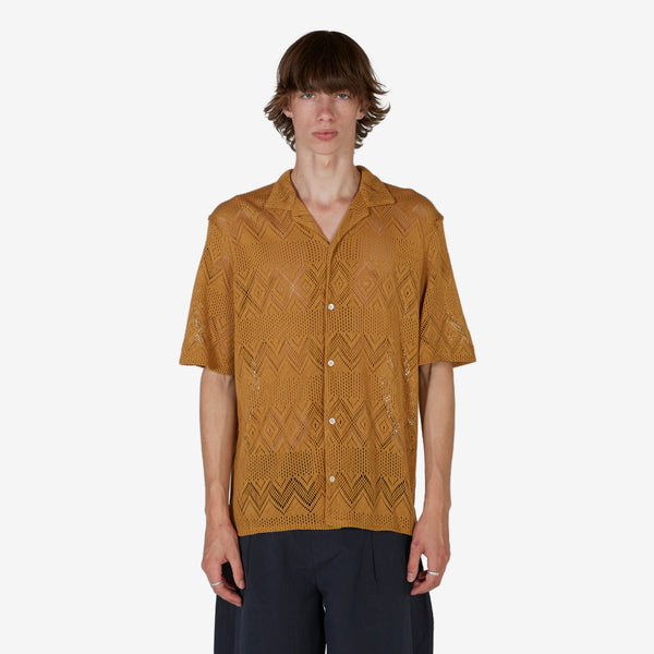 Gioia Shirt Mustard Crochet