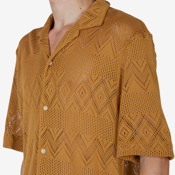 Gioia Shirt Mustard Crochet