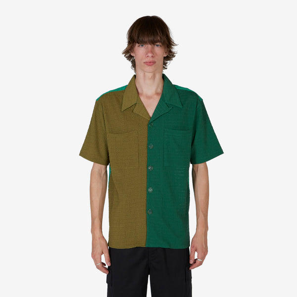 Forest Half Knit Shirt Green