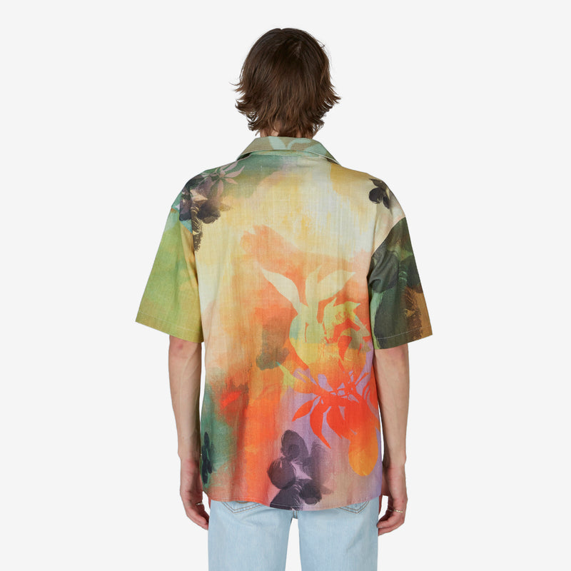 Rhino Tie Dye Print Shirt Multi