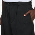 Limit Trouser Black Pinstripe
