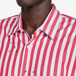 Logos Stripe Shirt Earth Red | White