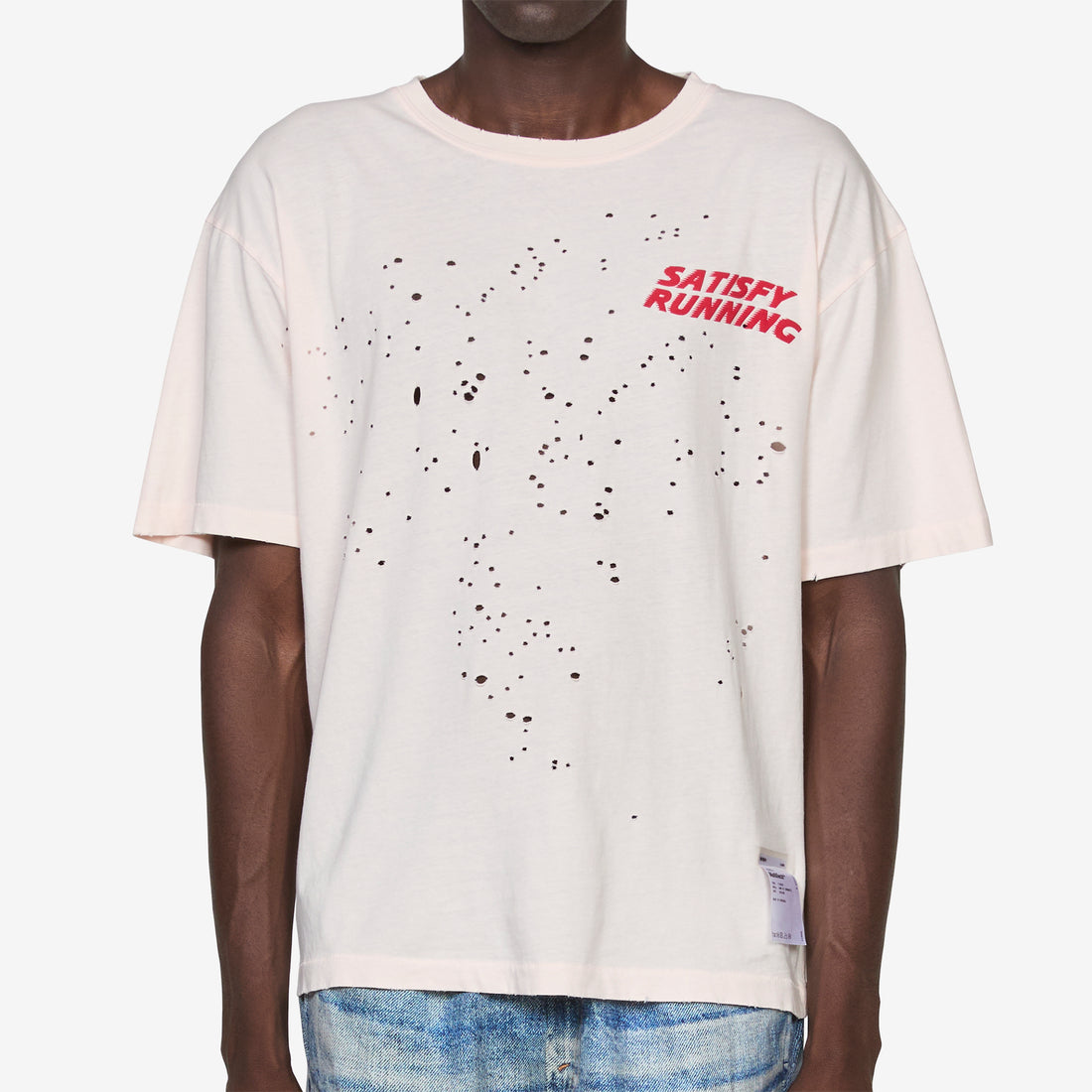 MothTech™ Logo T-Shirt Sun Bleached Rosewater Tees