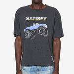 MothTech™ Monster Truck T-Shirt Aged Black