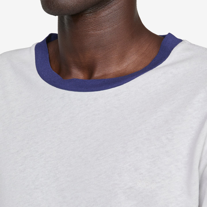 Contrast Trim T-Shirt Chalk