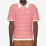 Polo Shirt Ecru | Red