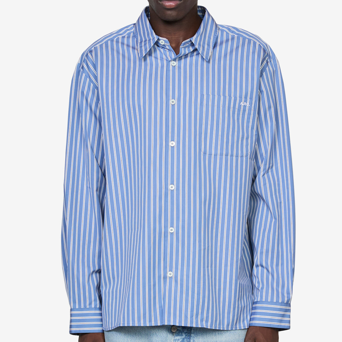 Malo Poplin Shirt Glacier Blue Shirts