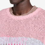 Richman Open Knit Pink | Black