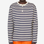 Longsleeve Henley T-Shirt Natural | Navy