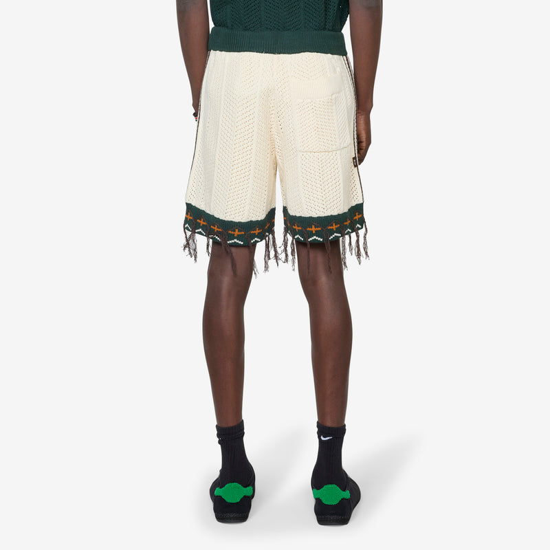 CLOT by Edison Chen x Crochet Shorts Cream White Shorts