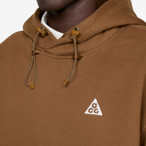 ACG Therma-FIT Fleece Pullover Hoodie Mosswood Brown | Light Khaki | Summit White Jumpers