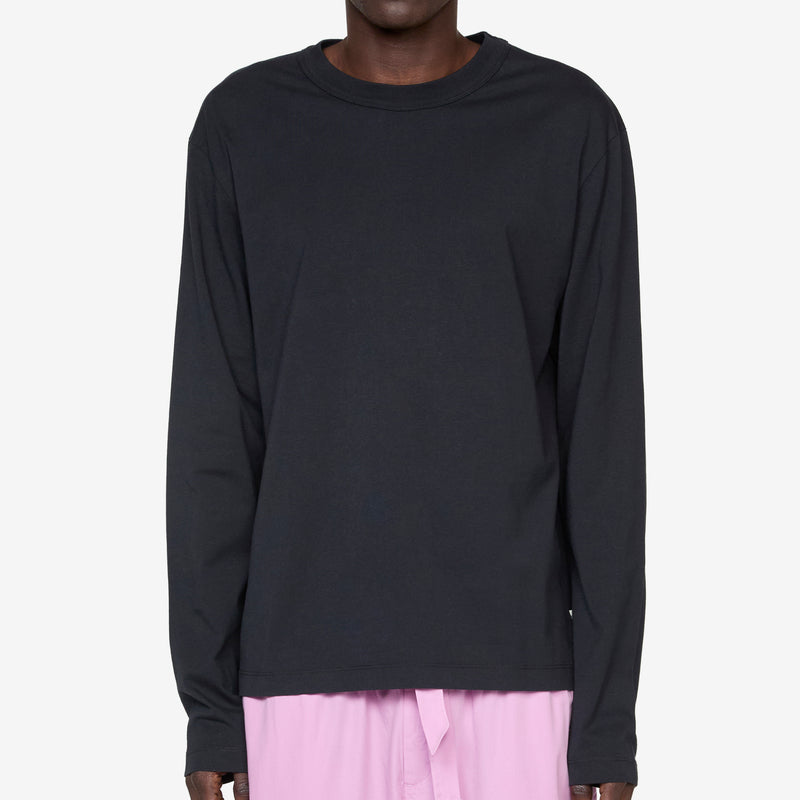 Longsleeve Sleeping T-Shirt Black Tees