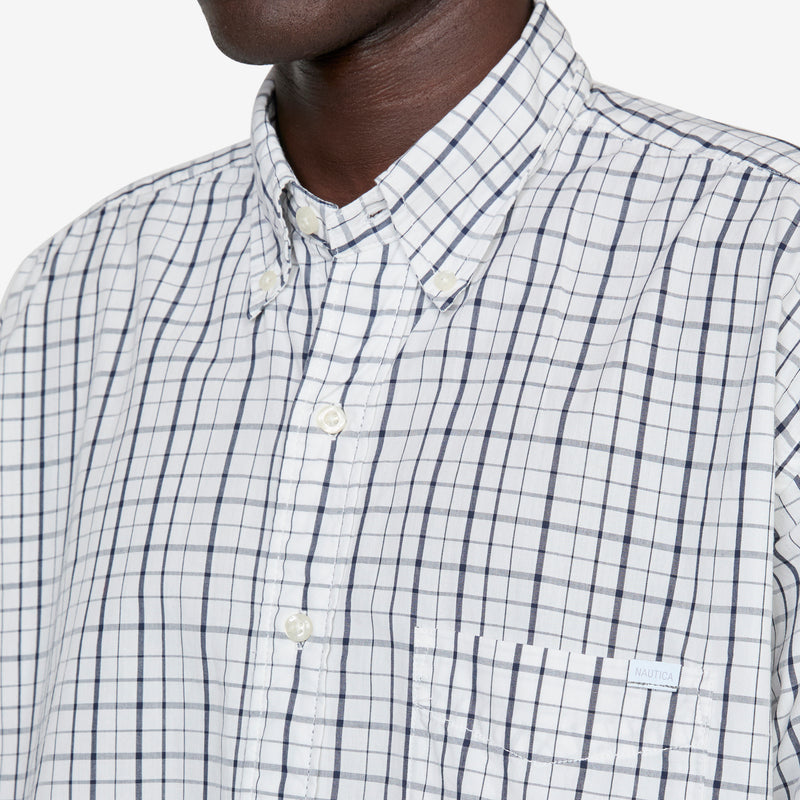 Twill Tattersall Longsleeve Shirt Off White Shirts