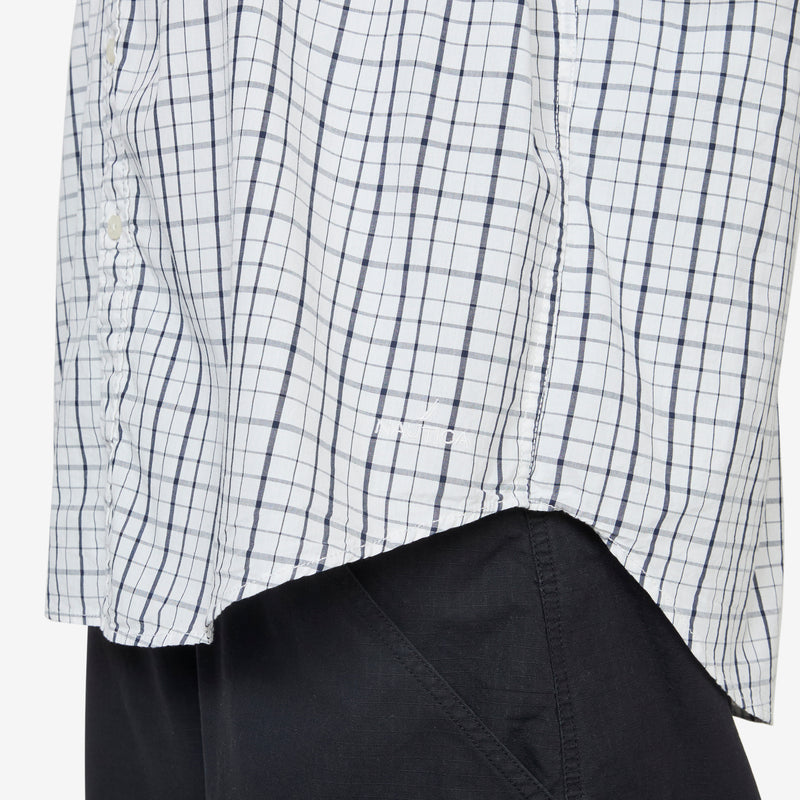 Twill Tattersall Longsleeve Shirt Off White Shirts