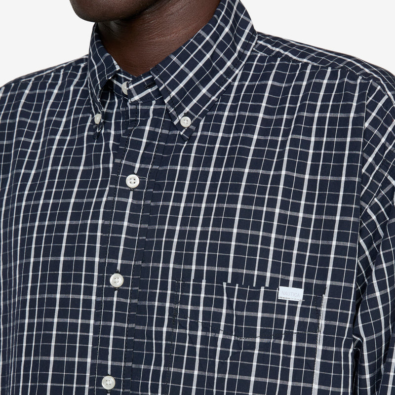 Twill Tattersall Longsleeve Shirt Black Shirts