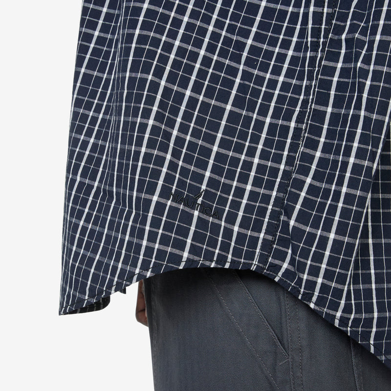 Twill Tattersall Longsleeve Shirt Black Shirts