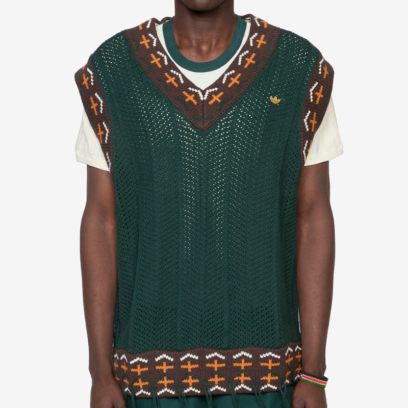 CLOT by Edison Chen x Crochet Vest Green Night Jumpers