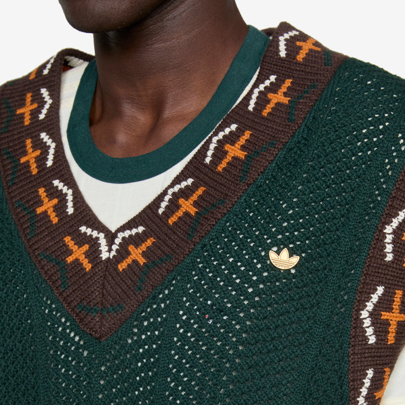 CLOT by Edison Chen x Crochet Vest Green Night Jumpers