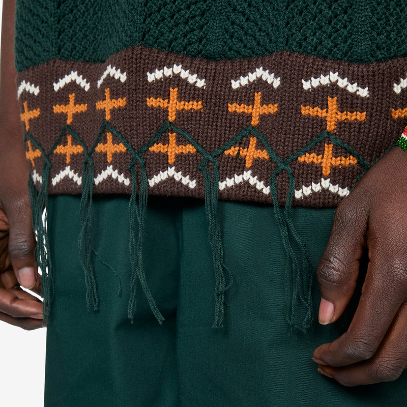 CLOT by Edison Chen x Crochet Vest Green Night Jumpers