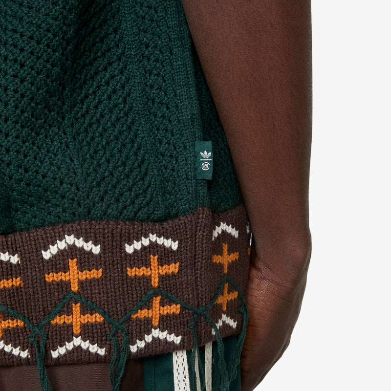 CLOT by Edison Chen x Crochet Vest Green Night Jumpers